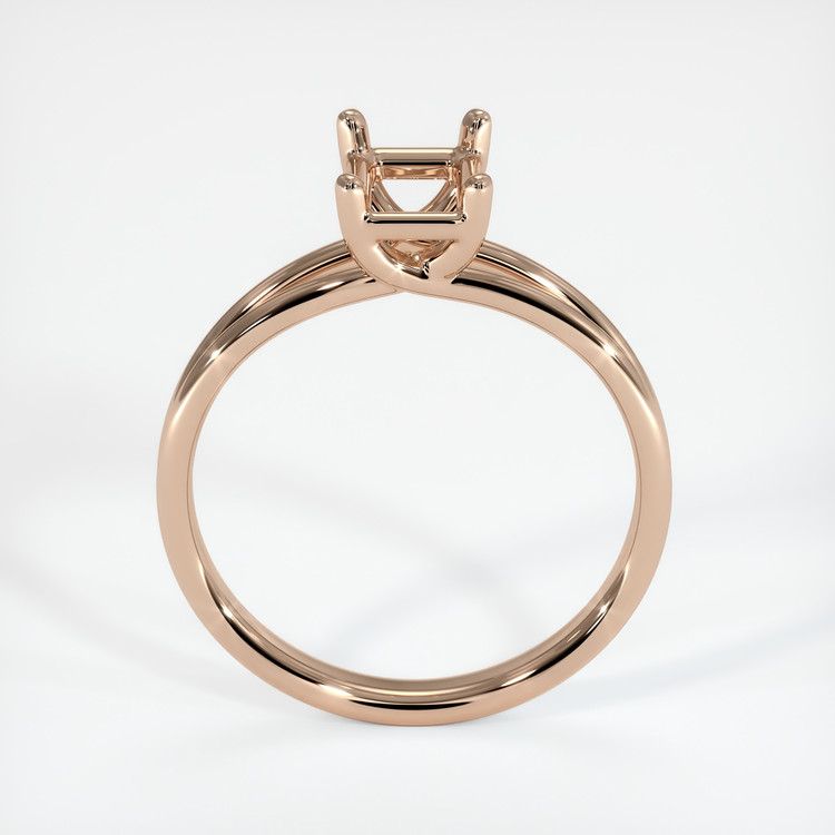 18K Rose Gold Solitaire Ring Setting