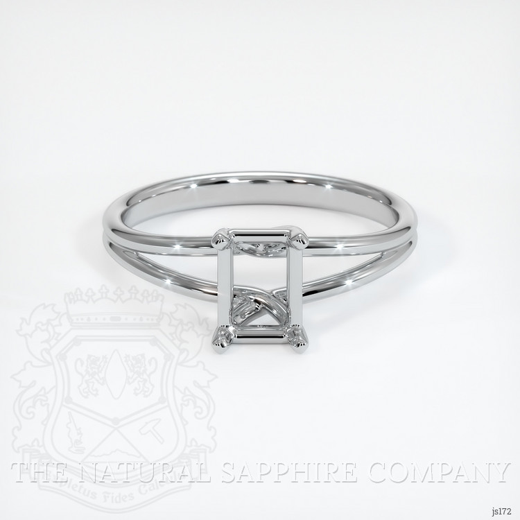10K White Gold Solitaire Ring Setting
