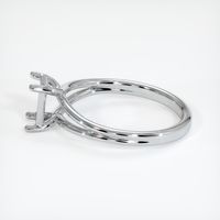 14K White Gold Solitaire Ring Setting Image