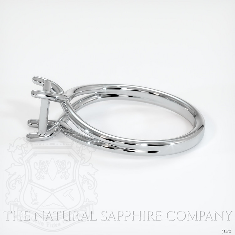 14K White Gold Solitaire Ring Setting