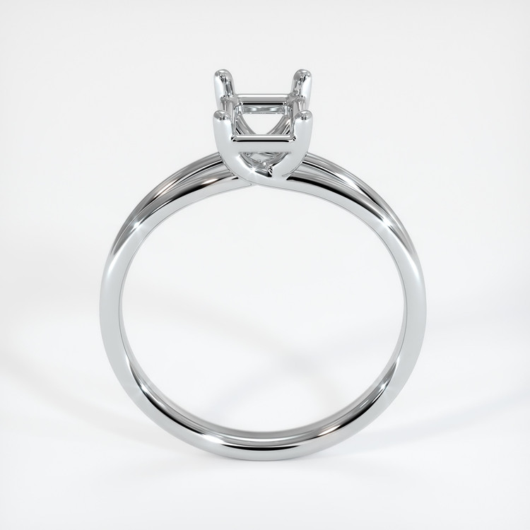 14K White Gold Solitaire Ring Setting