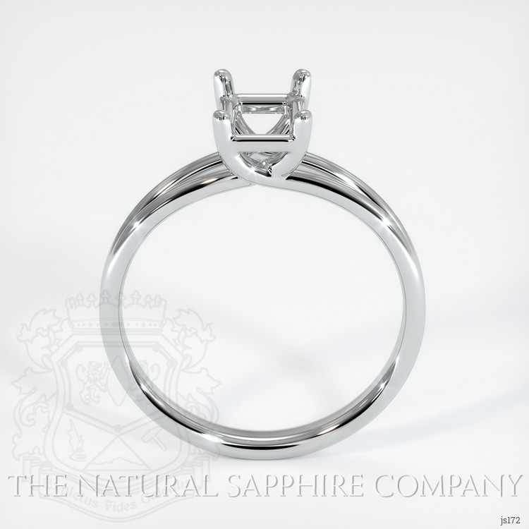 14K White Gold Solitaire Ring Setting
