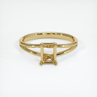 10K Yellow Gold Solitaire Ring Setting Image