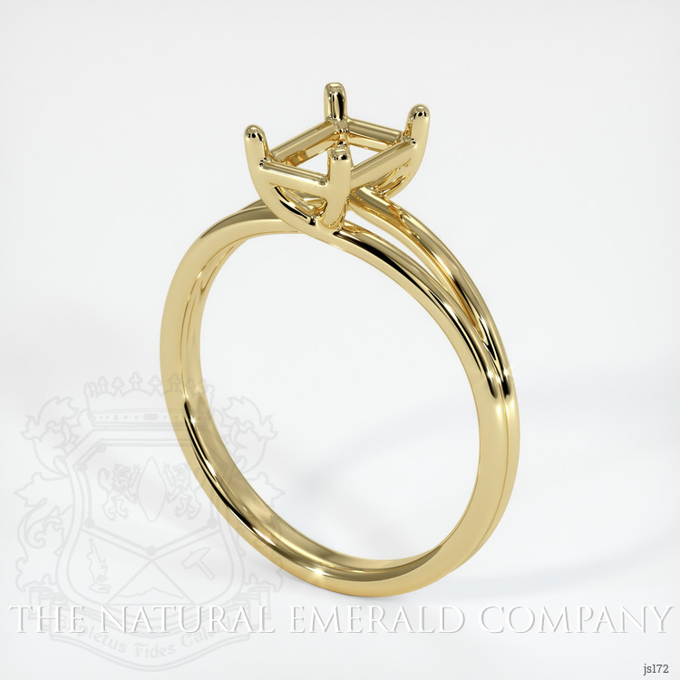 18K Yellow Gold Solitaire Ring Setting