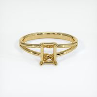 18K Yellow Gold Solitaire Ring Setting Image