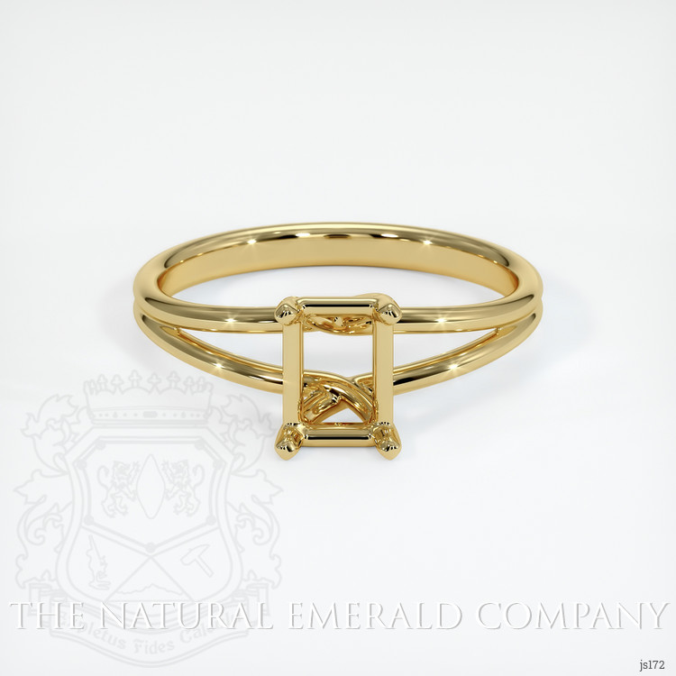 18K Yellow Gold Solitaire Ring Setting