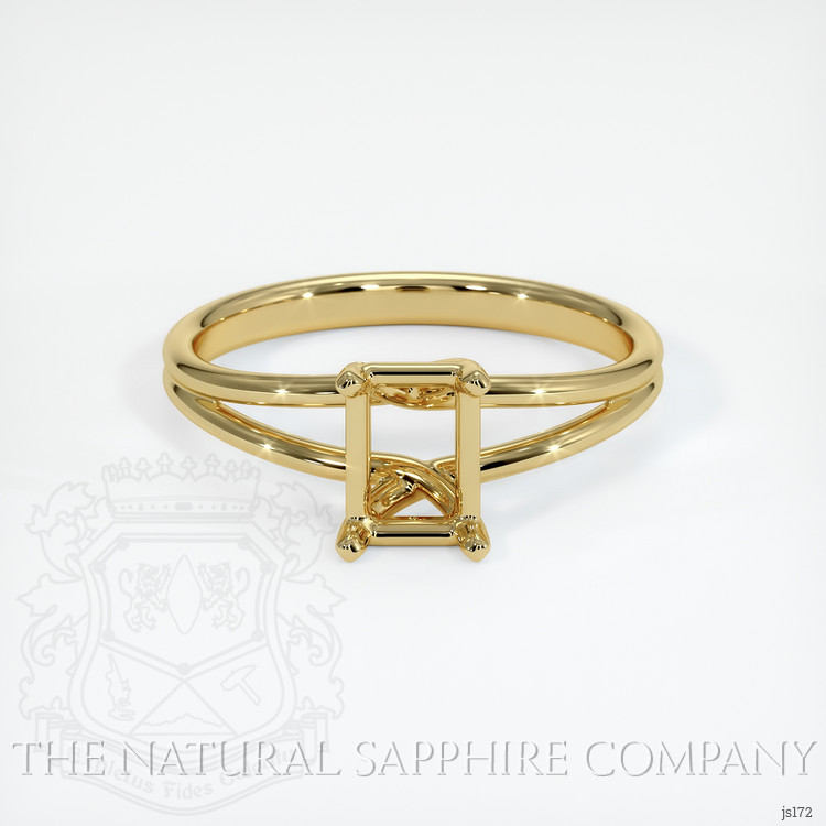 18K Yellow Gold Solitaire Ring Setting