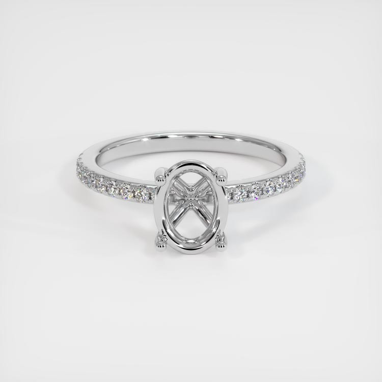 Platinum 950 Pave Ring Setting