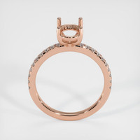 14K Rose Gold Pave Ring Setting Image
