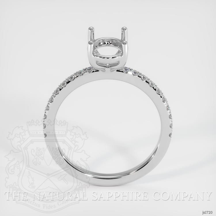 Silver Pave Ring Setting
