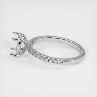 18K White Gold Pave Ring Setting Image