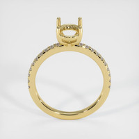 18K Yellow Gold Pave Ring Setting Image