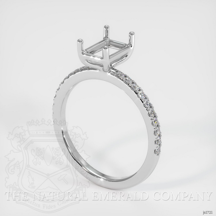 Platinum 950 Pave Ring Setting