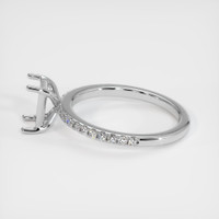 14K White Gold Pave Ring Setting Image