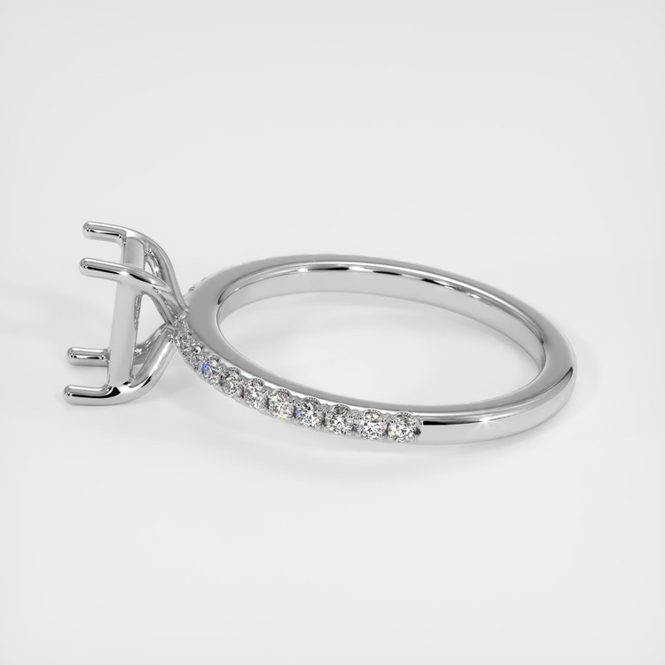 18K White Gold Pave Ring Setting