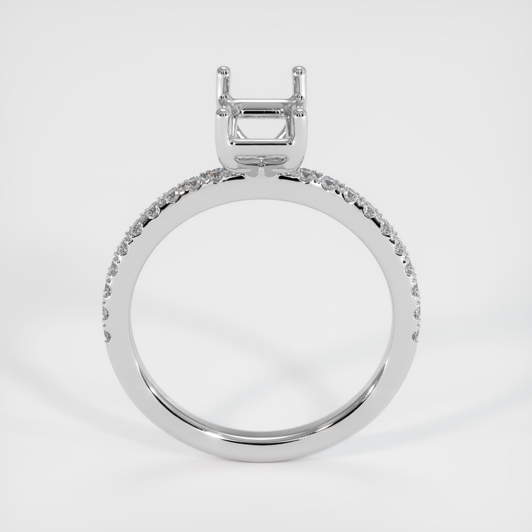 18K White Gold Pave Ring Setting