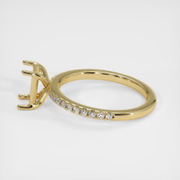 14K Yellow Gold Pave Ring Setting Image
