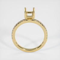 14K Yellow Gold Pave Ring Setting Image