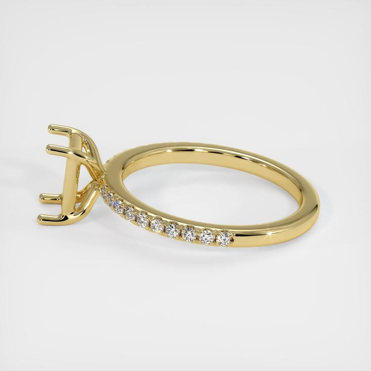 18K Yellow Gold Pave Ring Setting