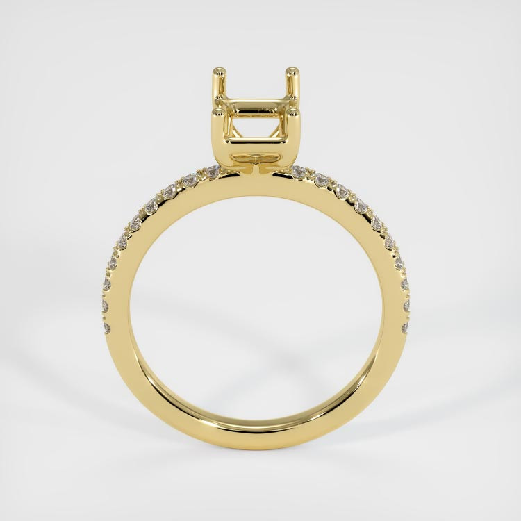 18K Yellow Gold Pave Ring Setting