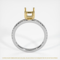 14K Yellow & White Pave Ring Setting Image