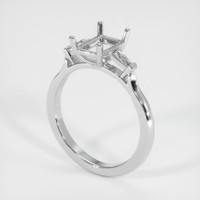 10K White Gold Three Stone Ring Setting Video