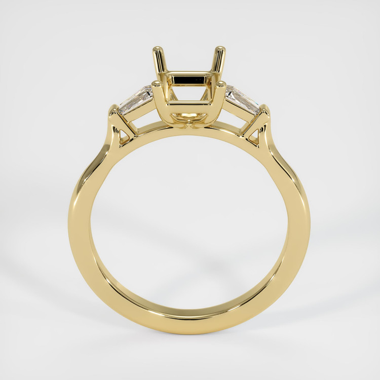 14K Yellow Gold Three Stone Ring Setting