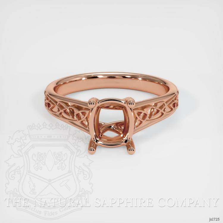 14K Rose Gold Celtic Ring Setting