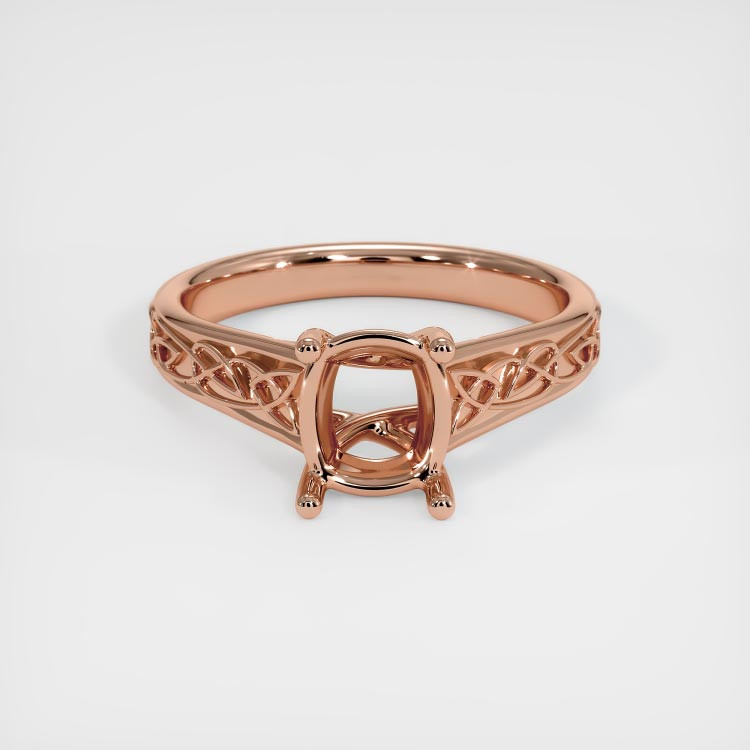 14K Rose Gold Celtic Ring Setting