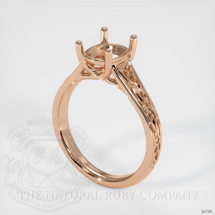 18K Rose Gold Celtic Ring Setting