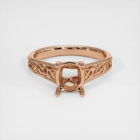 18K Rose Gold Celtic Ring Setting Image