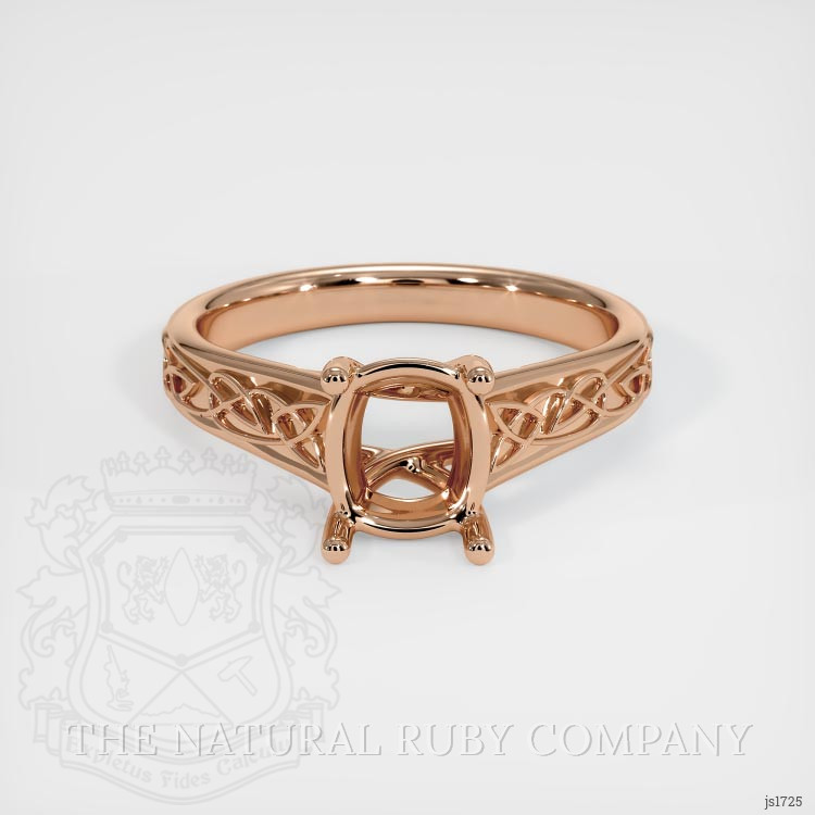 18K Rose Gold Celtic Ring Setting