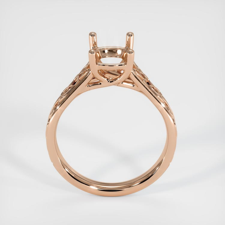 18K Rose Gold Celtic Ring Setting