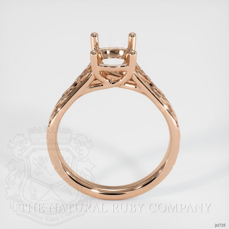 18K Rose Gold Celtic Ring Setting