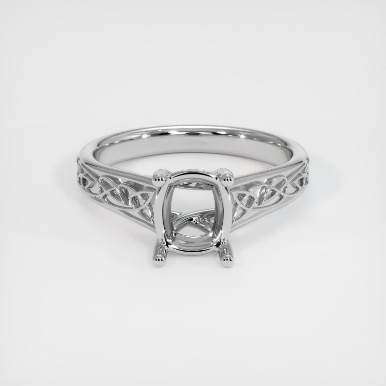 10K White Gold Celtic Ring Setting