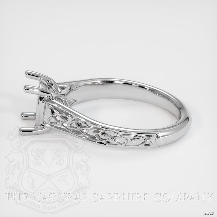 14K White Gold Celtic Ring Setting