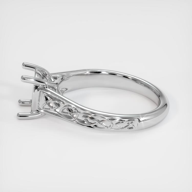 14K White Gold Celtic Ring Setting