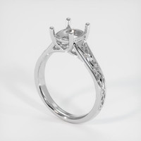18K White Gold Celtic Ring Setting Video