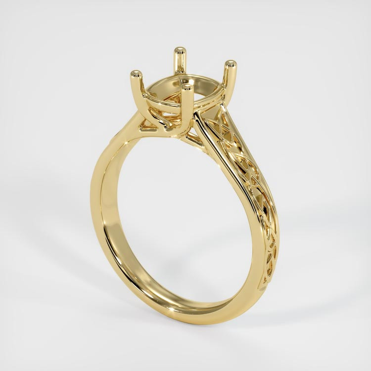 10K Yellow Gold Celtic Ring Setting