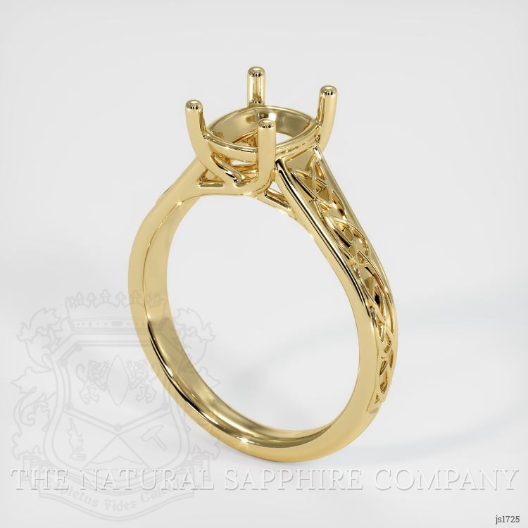 14K Yellow Gold Celtic Ring Setting