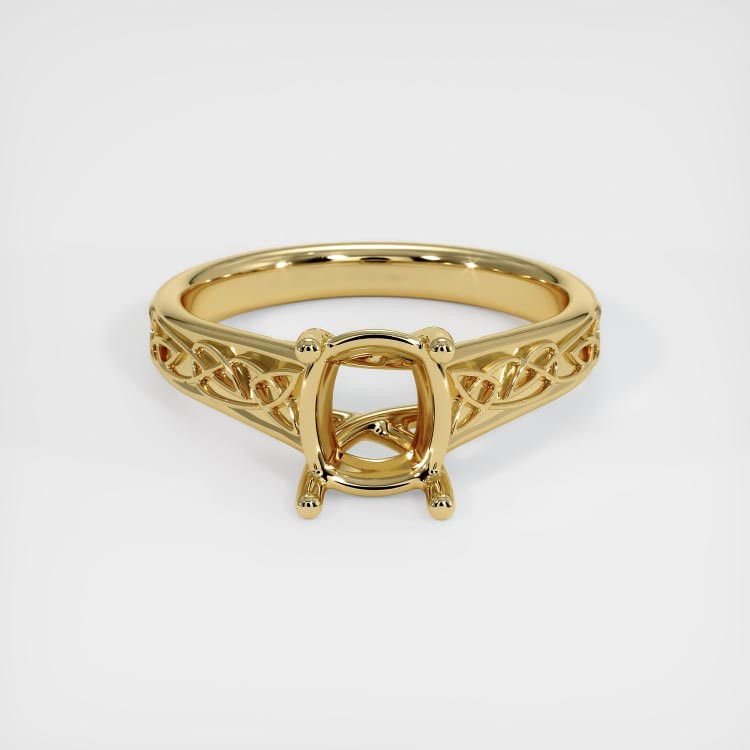 14K Yellow Gold Celtic Ring Setting