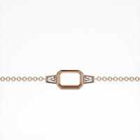 14K Rose Gold Accent Stones Bracelet Setting Video