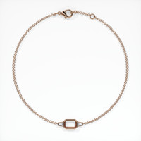 14K Rose Gold Accent Stones Bracelet Setting Image