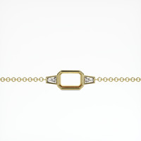 18K Yellow Gold Accent Stones Bracelet Setting Video