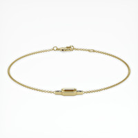 18K Yellow Gold Accent Stones Bracelet Setting Image