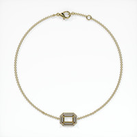 18K Yellow Gold Pave Bracelet Setting Image