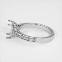 14K White Gold Pave Ring Setting Image