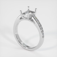 18K White Gold Pave Ring Setting Video