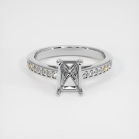 18K White Gold Pave Ring Setting Image
