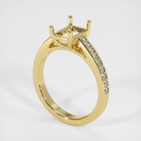 18K Yellow Gold Pave Ring Setting Video
